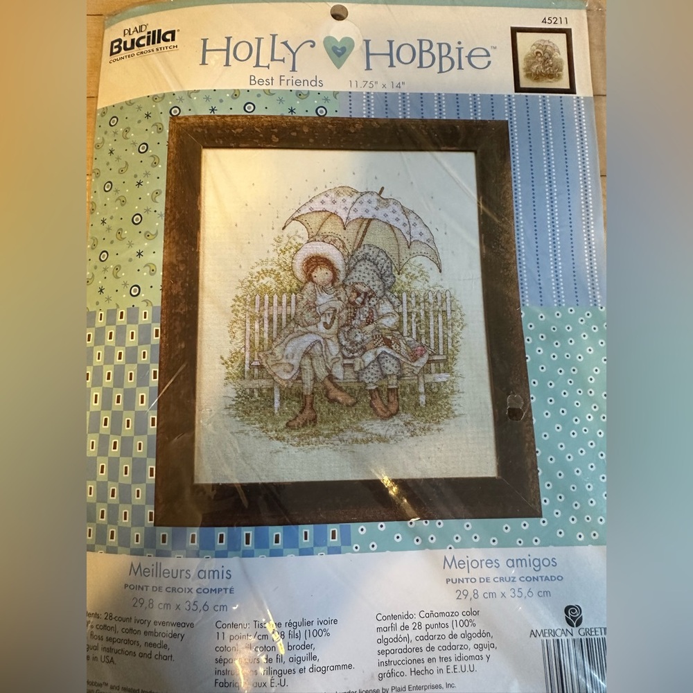 Holly Hobbie Cross Stitch Kit - complete- unopened